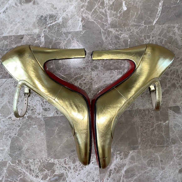 Red Bottom Authentic Louboutin Heel Ankle Strap - Picture 4 of 8